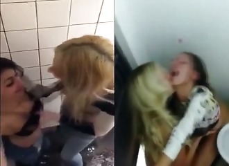 Lesbian caught in toilet compilation